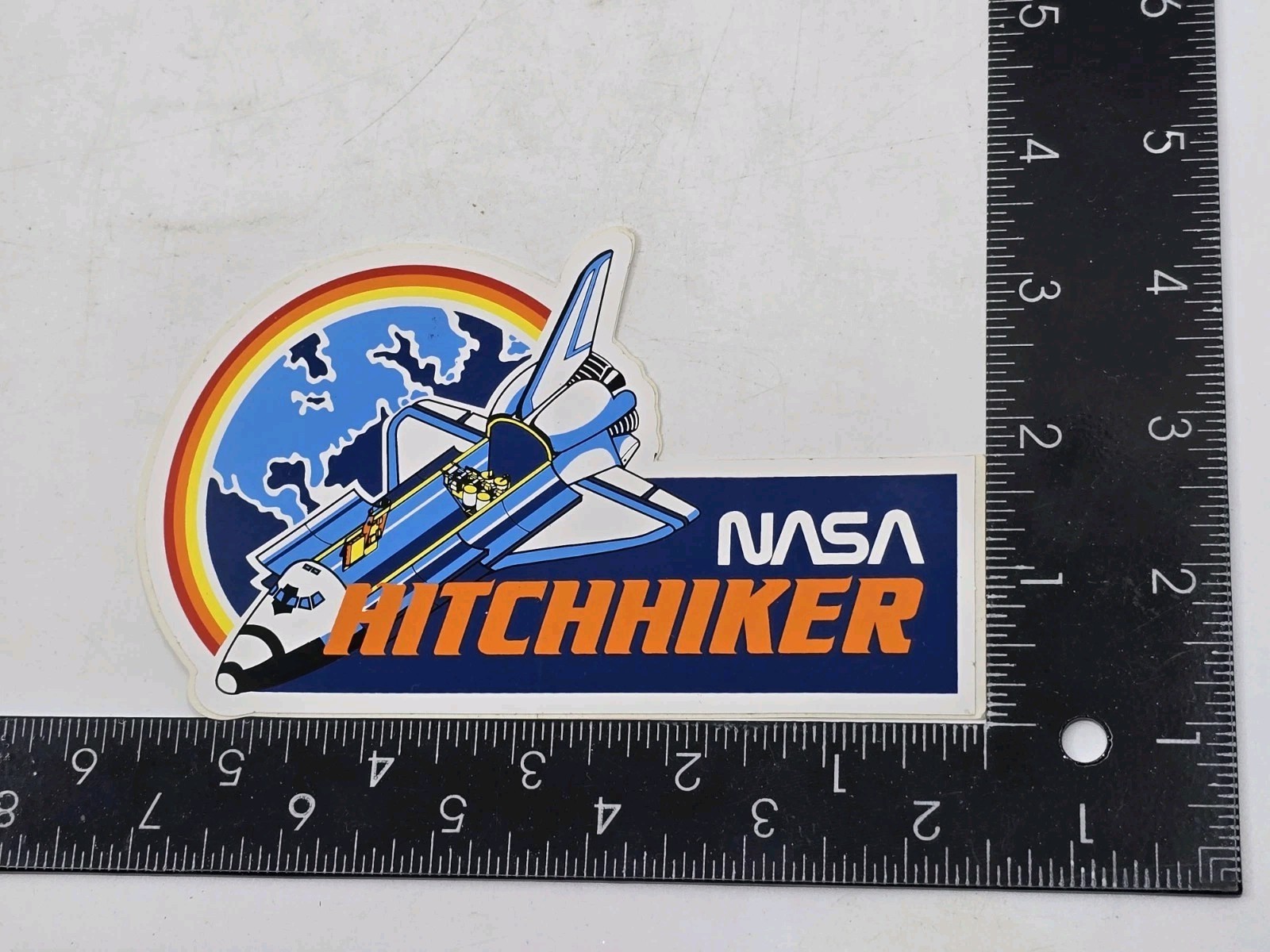 VTG NASA Program Space Shuttle HITCHHIKER STICKER Payload System