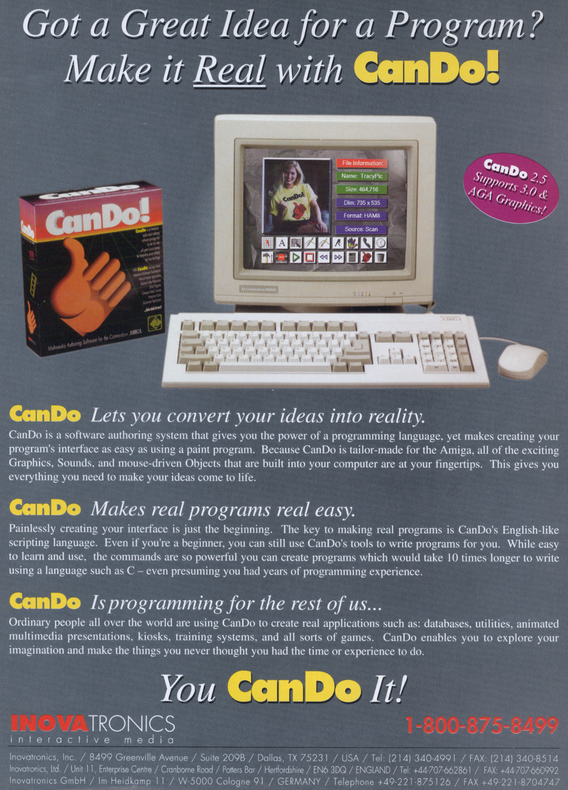 CanDo v2.51 Multimedia Application Authoring System ©1993 for Amiga - ECS/AGA