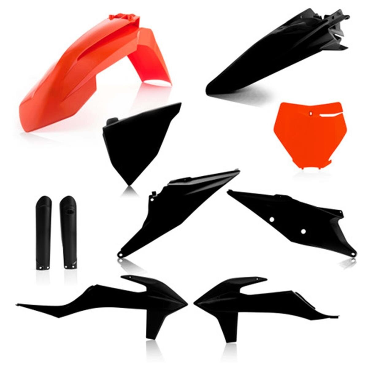 Acerbis Orange '16/Black Full Plastic Kit - 2726495225