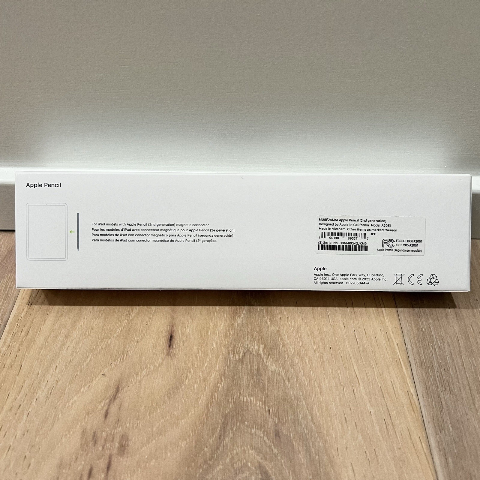 Apple Pencil 2nd Generation MU8F2AM/A with Wireless Charging