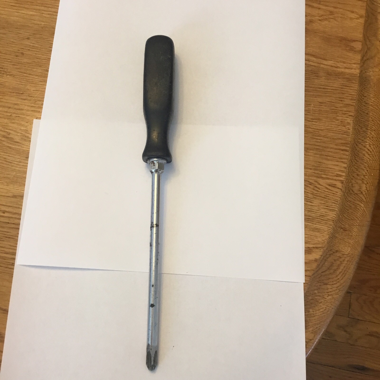 Snap On Tools USA Ssdp63 #3 Philips Screwdriver Black Hard Handle Used