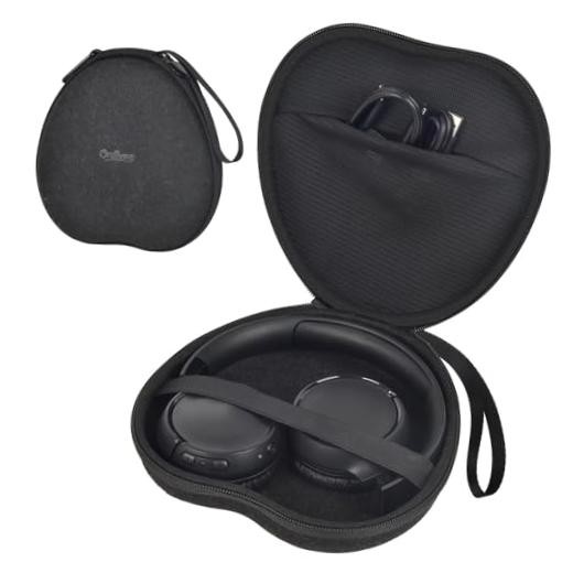 Premium Over-Ear Headphone Case Compatible with JBL for KVIDIO for TOZO Black
