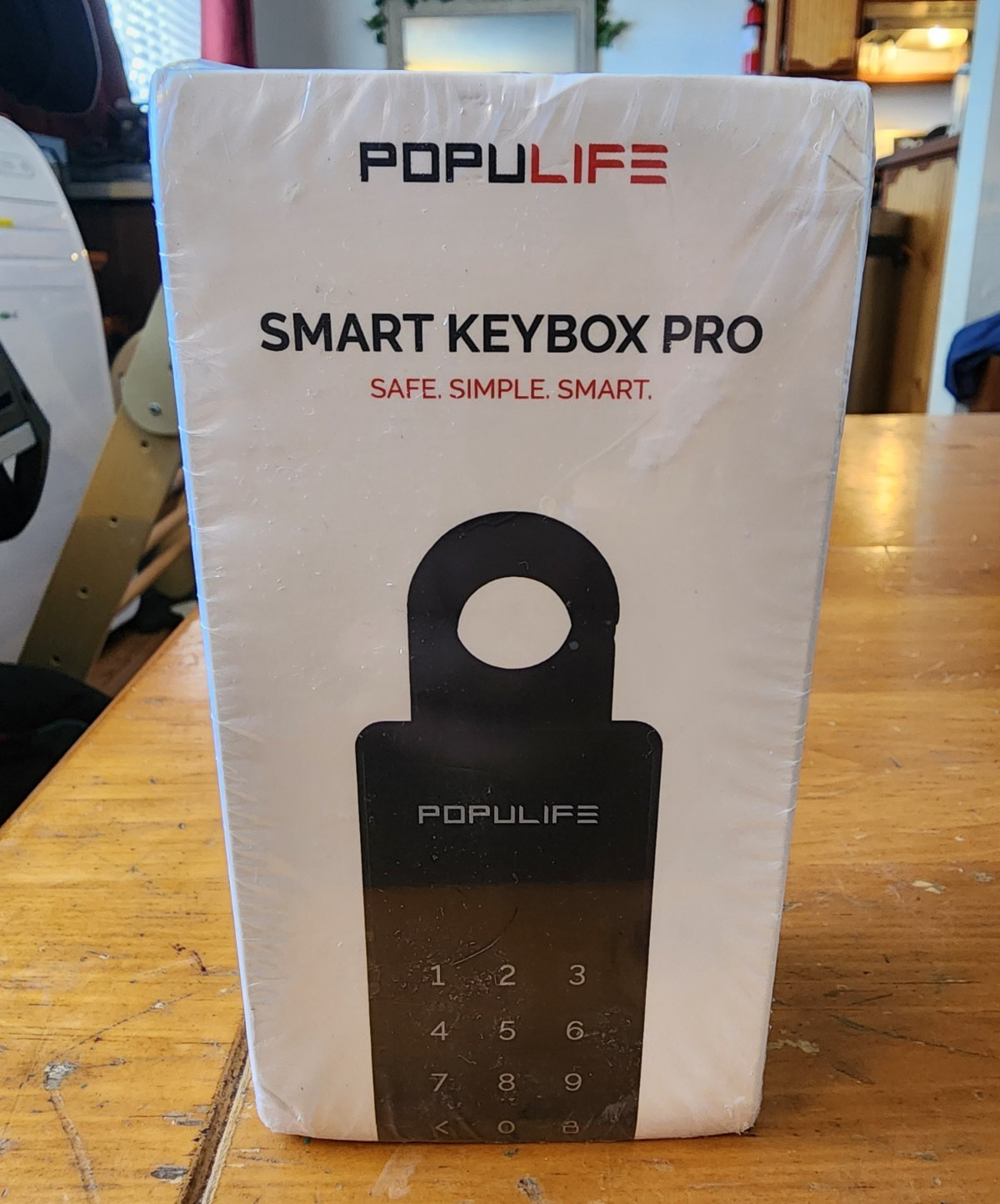 Populife Smart Keybox Pro Black Metal Key Safe Combo Smart Lock Surface Mount