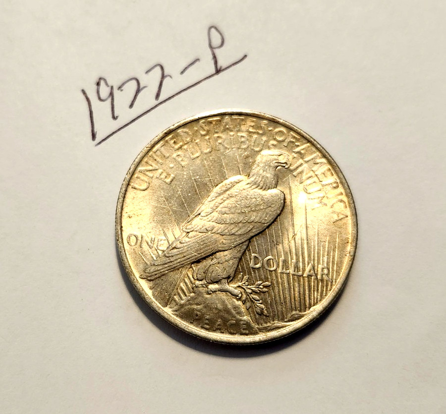 1922-P-$1 Silver Peace Dollar - A VERY Nice coin!