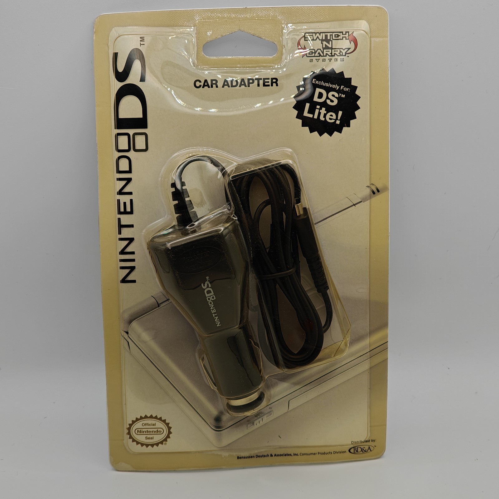 OEM Nintendo DS Lite Car Charger Switch N Carry System Adapter DC 12v NOS