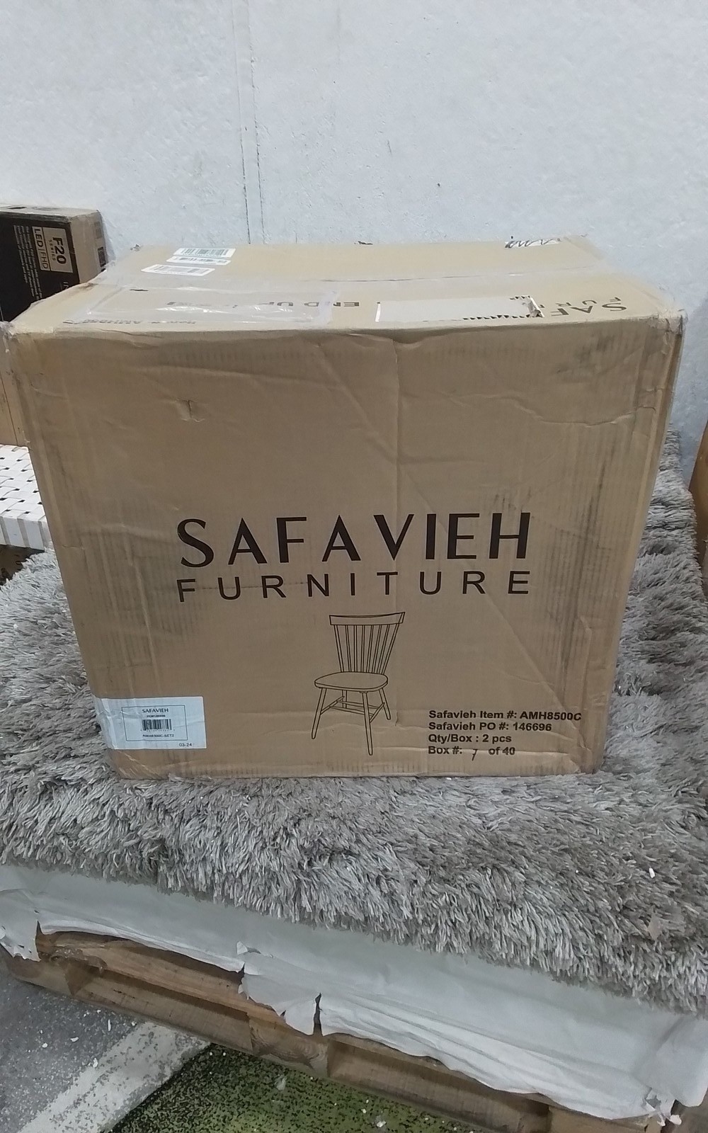 Safavieh PARKER SPINDEL SIDE CHAIR, Reduced Price 2172772489 AMH8500C