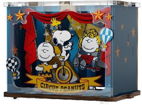 Snoopy Happy Stage Wooden Wooden Mini Scene [New Toy] Wood, Puzzle