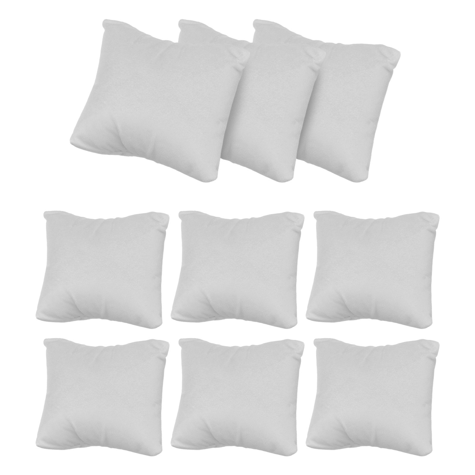 12pcs Velvet Bracelet Watch Pillow Jewelry Display Pillow for Bracelet Gray
