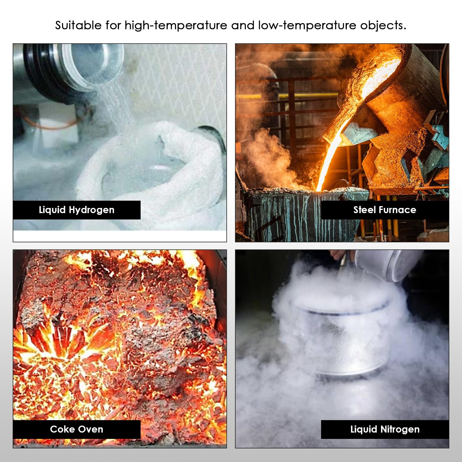 Digital Type K Thermocouple Thermometer HVAC Temperature Clamp Meter,...