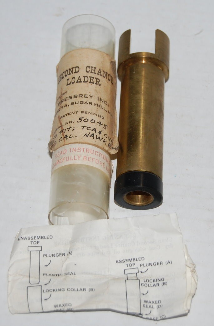 New Second Chance Brass Loader for Thompson Center & CVA 50 Cal Hawkin Presbrey