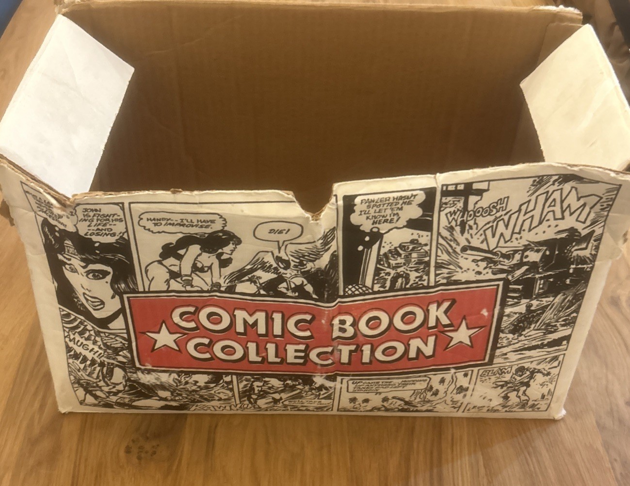 Used Vintage CMC Comic Book Collection Storage Cardboard Box