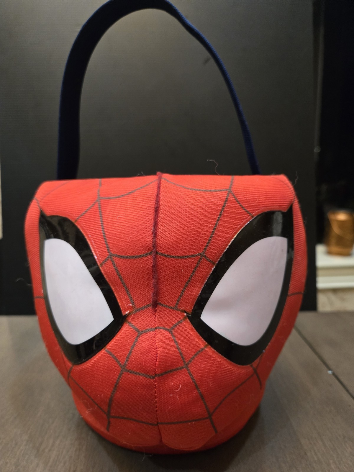 Marvel Spider-man Halloween Easter Plush Candy Bucket Pail Spider Man Web New