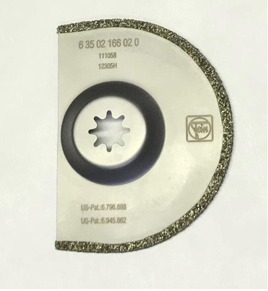 Fein 6-35-02-166-02-0 Segment Blade, Diamond, 3-1/8 In Dia