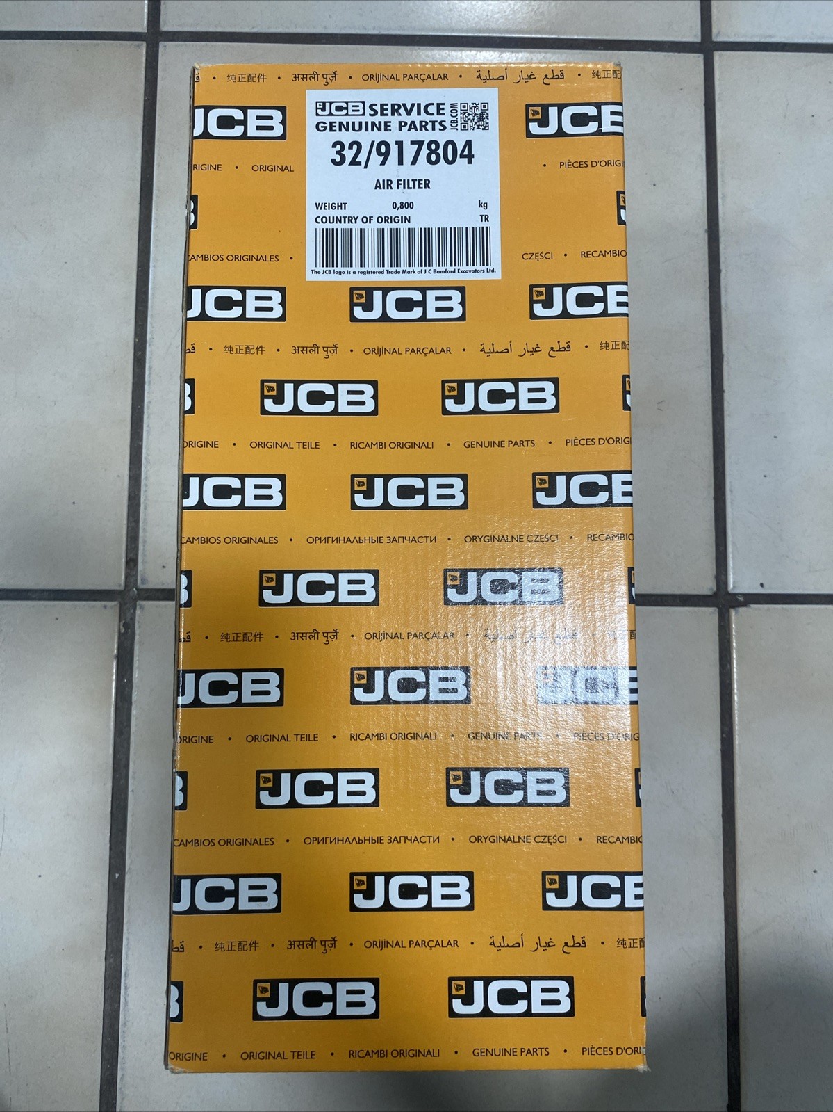JCB Backhoe  Genuine JCB Air Filter Main 32/917804