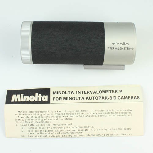 Minolta Intervalometer-P + Instructions for Autopak-8 D Movie Camera - Untested