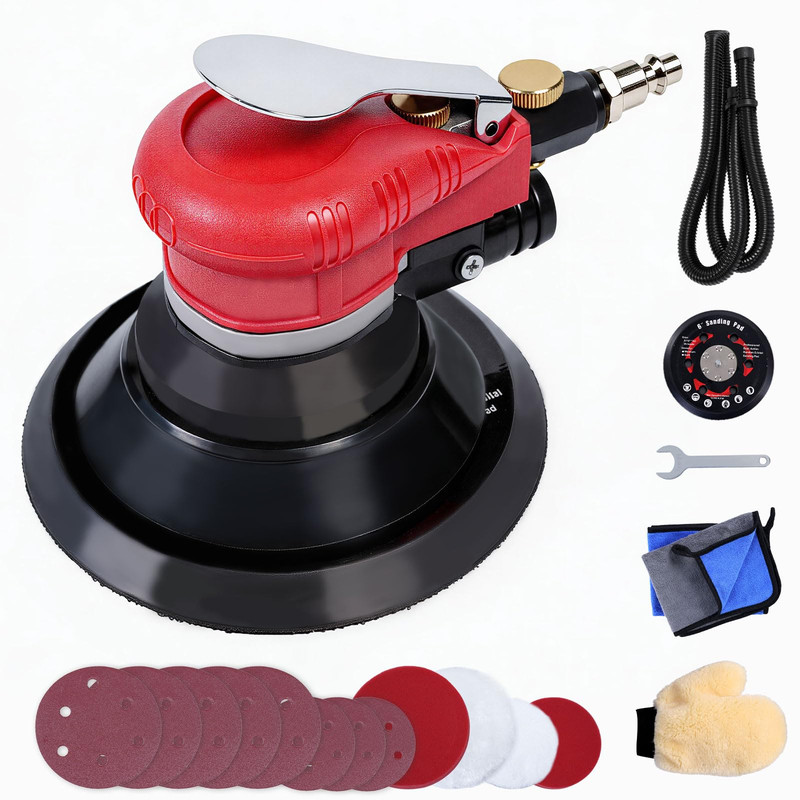 Autolock 5/6 Inches Air Random Orbital Sanderpneumatic Palm Sander Extra 56