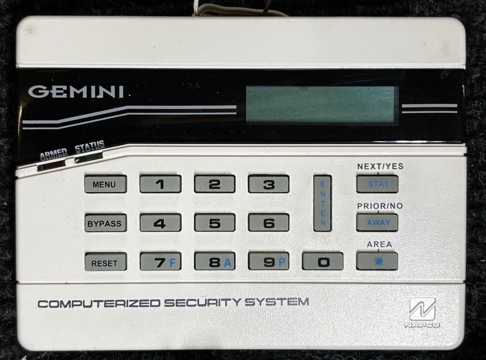 Napco Gemini GEM-P3200 Security System And GEM K4RF Keypad