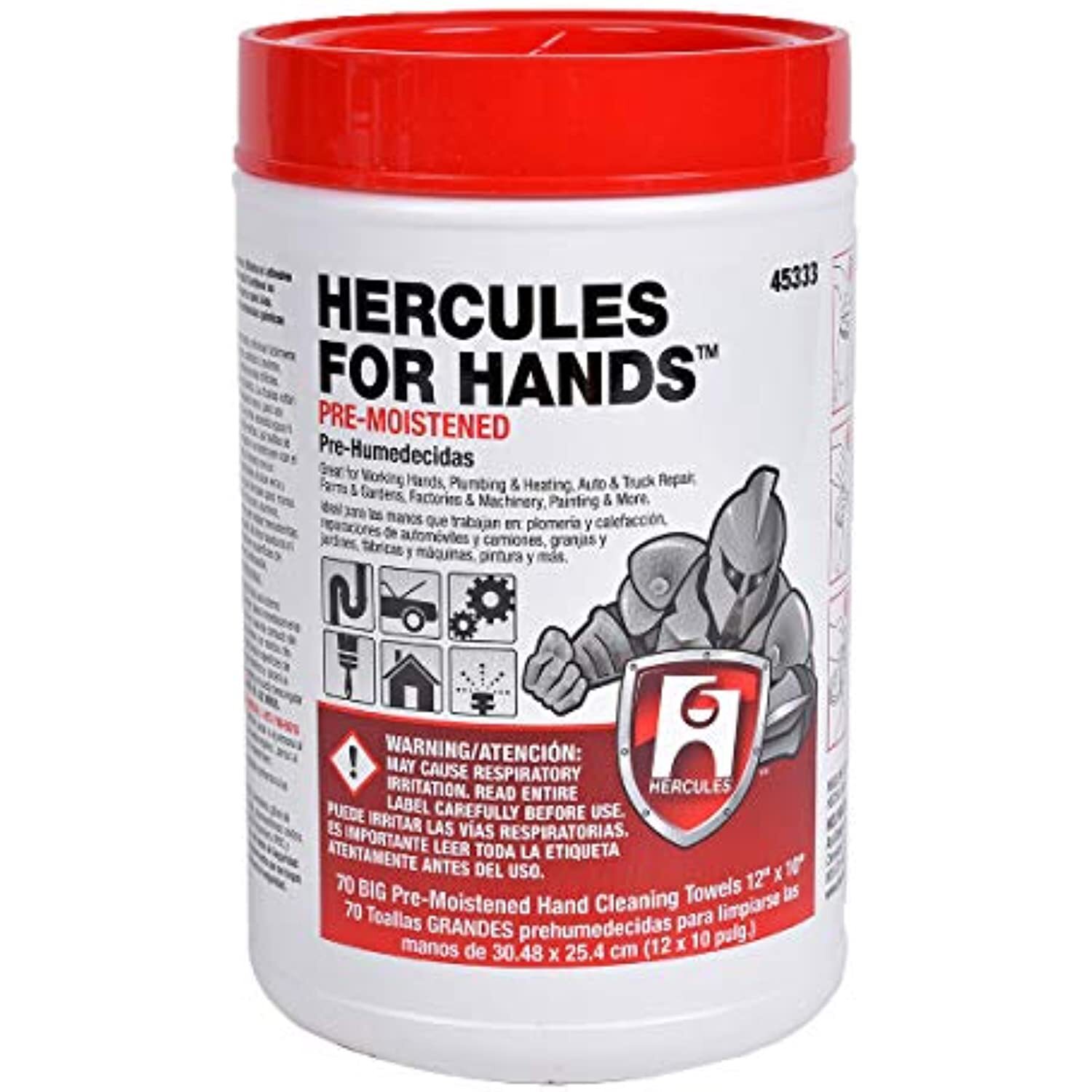 Oatey 45333T Hercules for Hands Pre-Moistened Towels