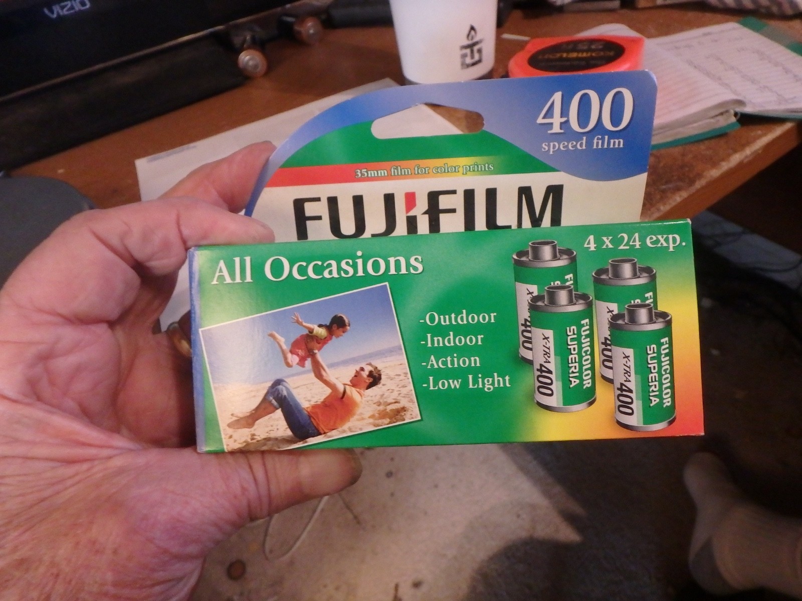 4C-   NOS FUFIFILM  4 pack of 24 exp/ film-400 speed film