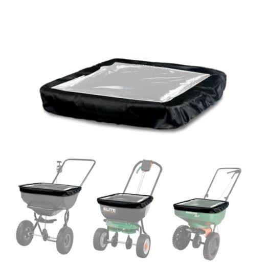 Broadcast Spreader Cover with PVC Transparent Window,Waterproof W:25.9"XD:25.9"