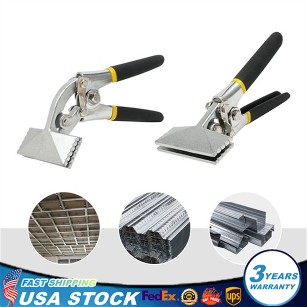 6.35mm/ 1/4in Flat Jaw Sheet Metal Bending Tool Bender Hand Seamer Former Pliers