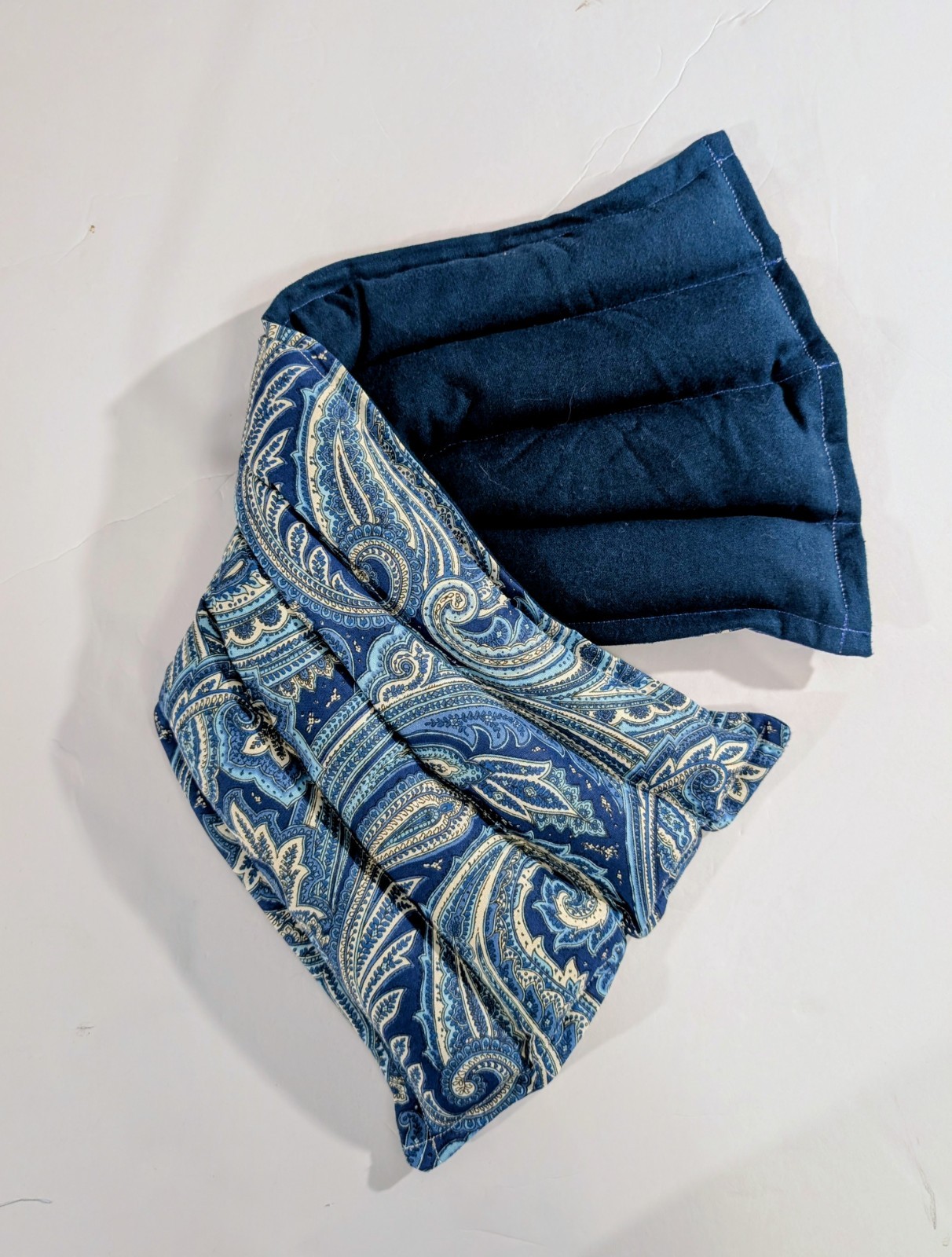 Rice flax seed therapeutic  heating/cooling, Body Pad, rice bag, Blue Paisley