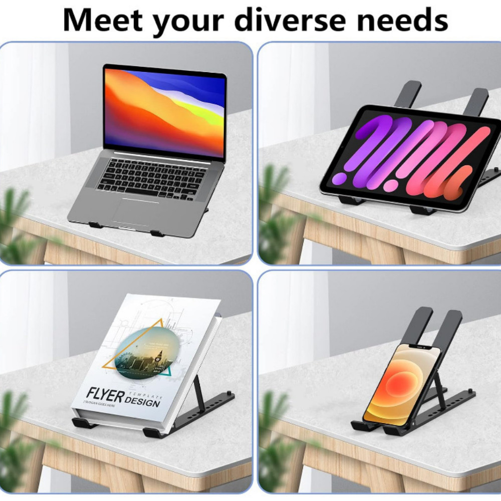 NEW Universal Foldable Laptop Stand Portable Foldable Holder Adjustable Bracket