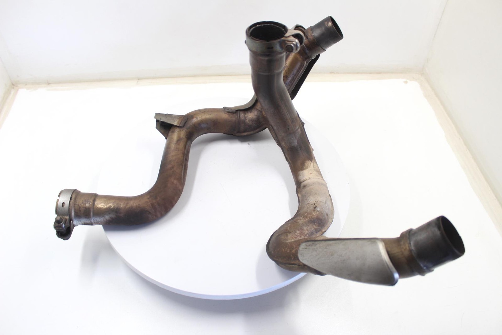 2009 SUZUKI VSTROM 1000 OEM EXHAUST HEADER MIDPIPE MANIFOLD