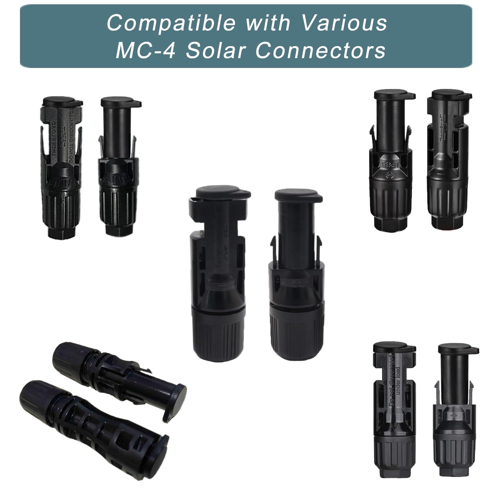 KarlKers Solar Connector Caps, IP67 Solar Panel Connector Cap Weather Resistant