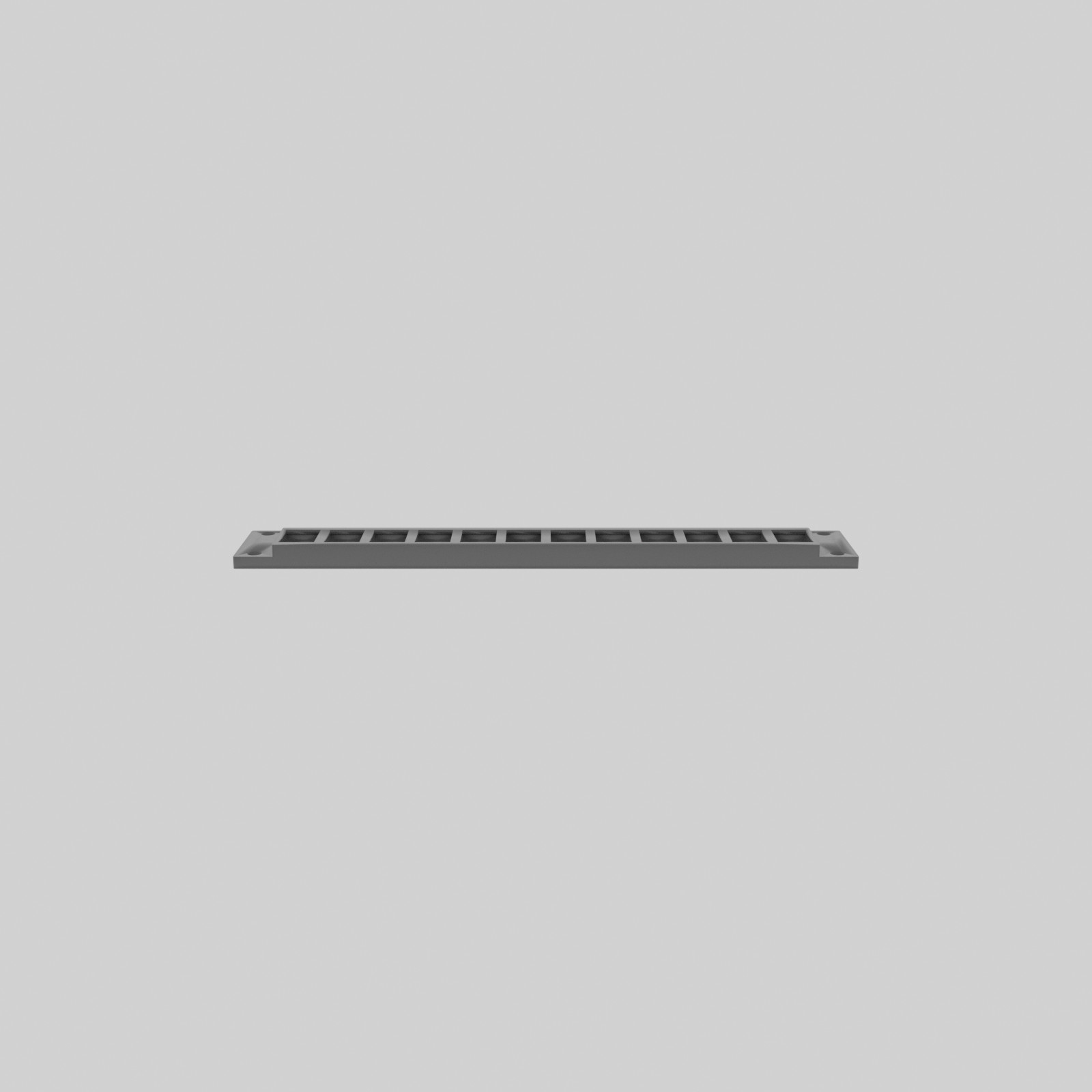 12-Port Keystone Patch Panel for 10‑inch Rack – Black PETG Accessory