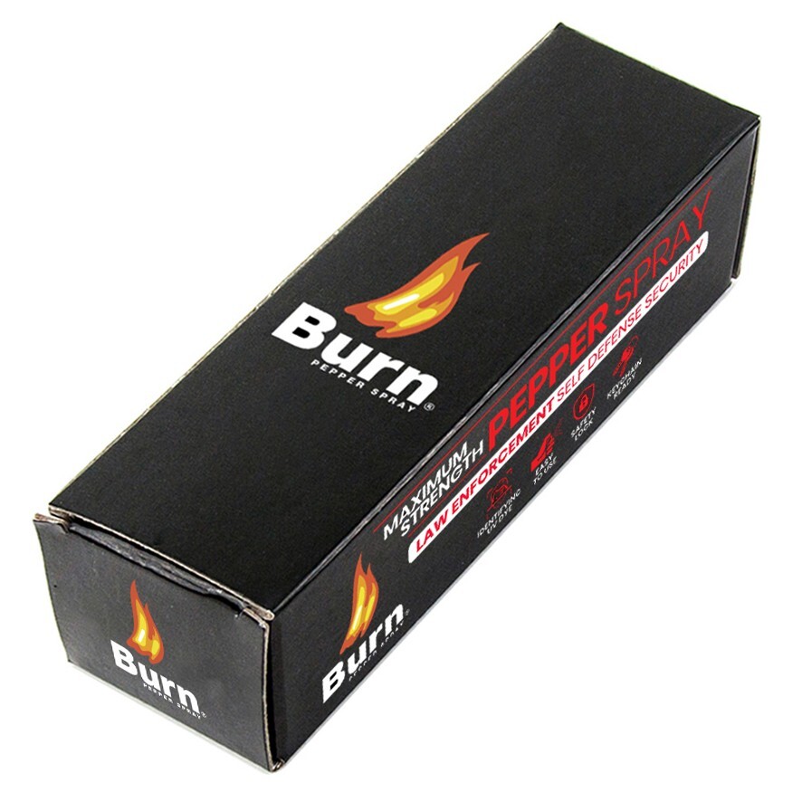 BURN Pepper Spray Bulk 10 Pack .50oz Mini Keyring Keychain Self Defense Security