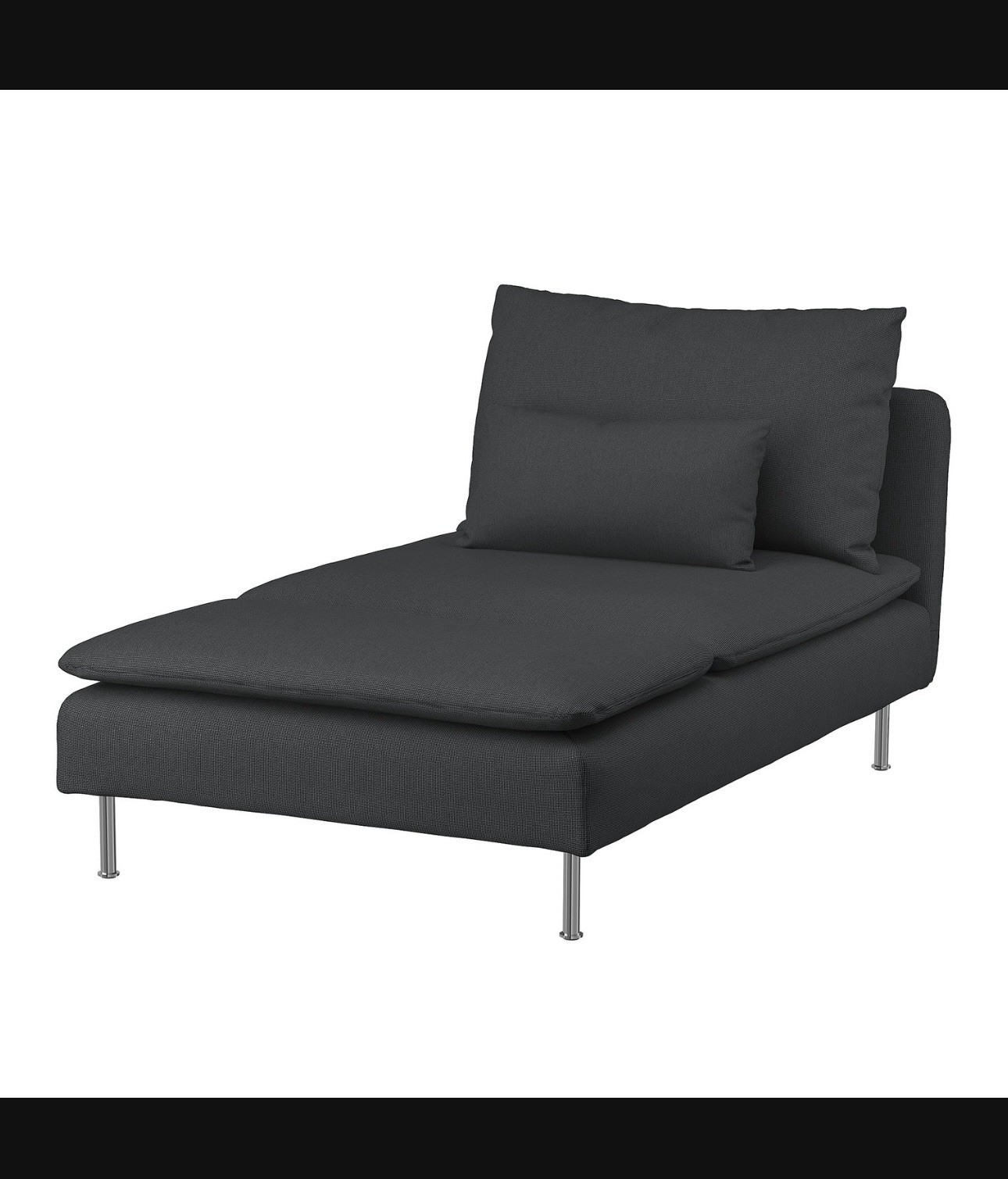 IKEA SODERHAMN Cover for Chaise Samsta Dark Gray 902.351.79 Slipcover NEW
