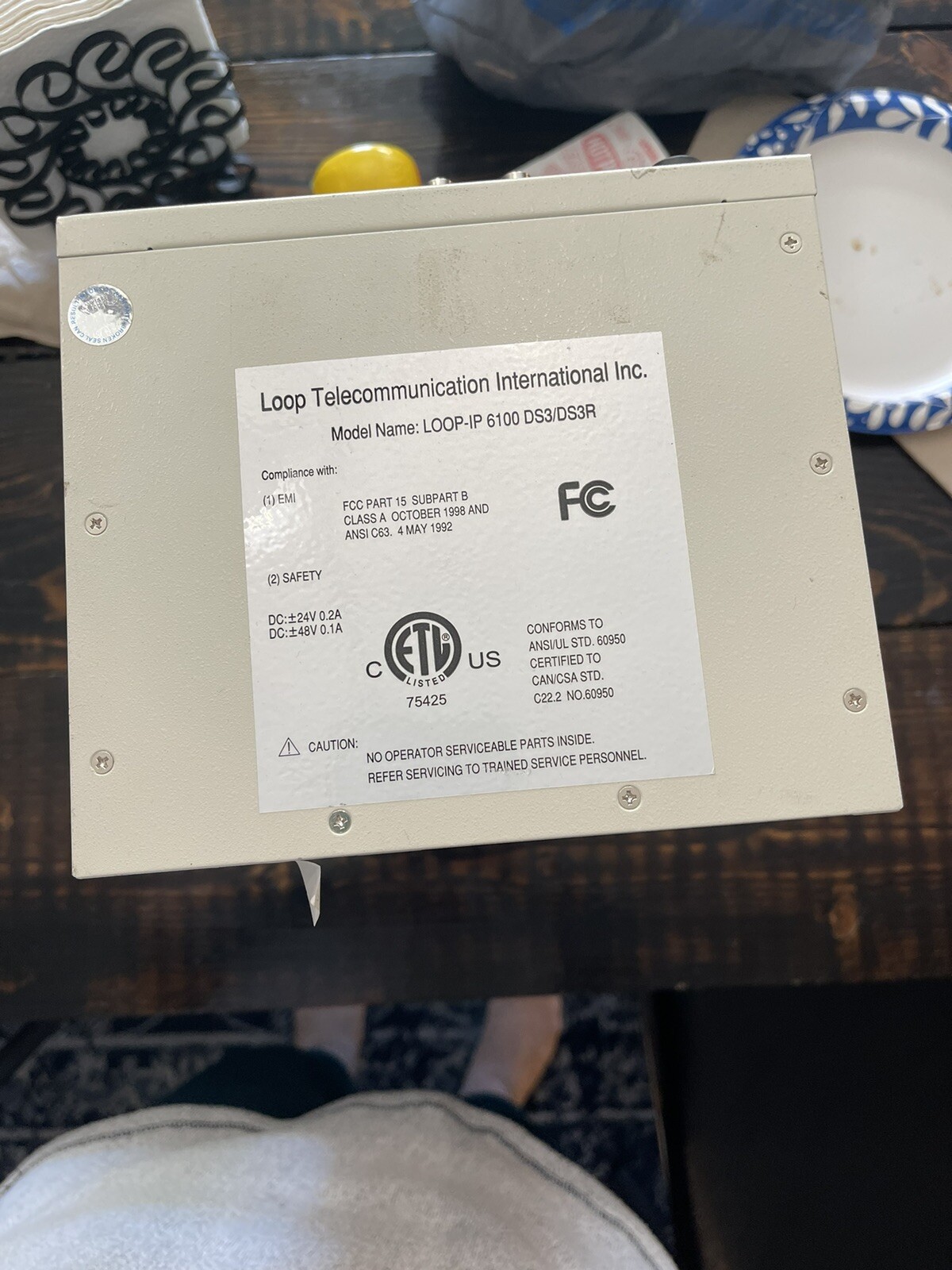 Loop-IP6100 6100-DS3R Ethernet Interface - LOOP TELECOMMUNICATIONS INTERNATIONAL