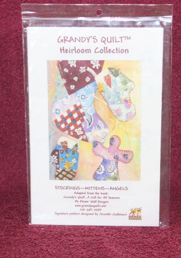 Grandy's Quilt Heirloom Collection Pattern - Stockings-Mittens-Angels