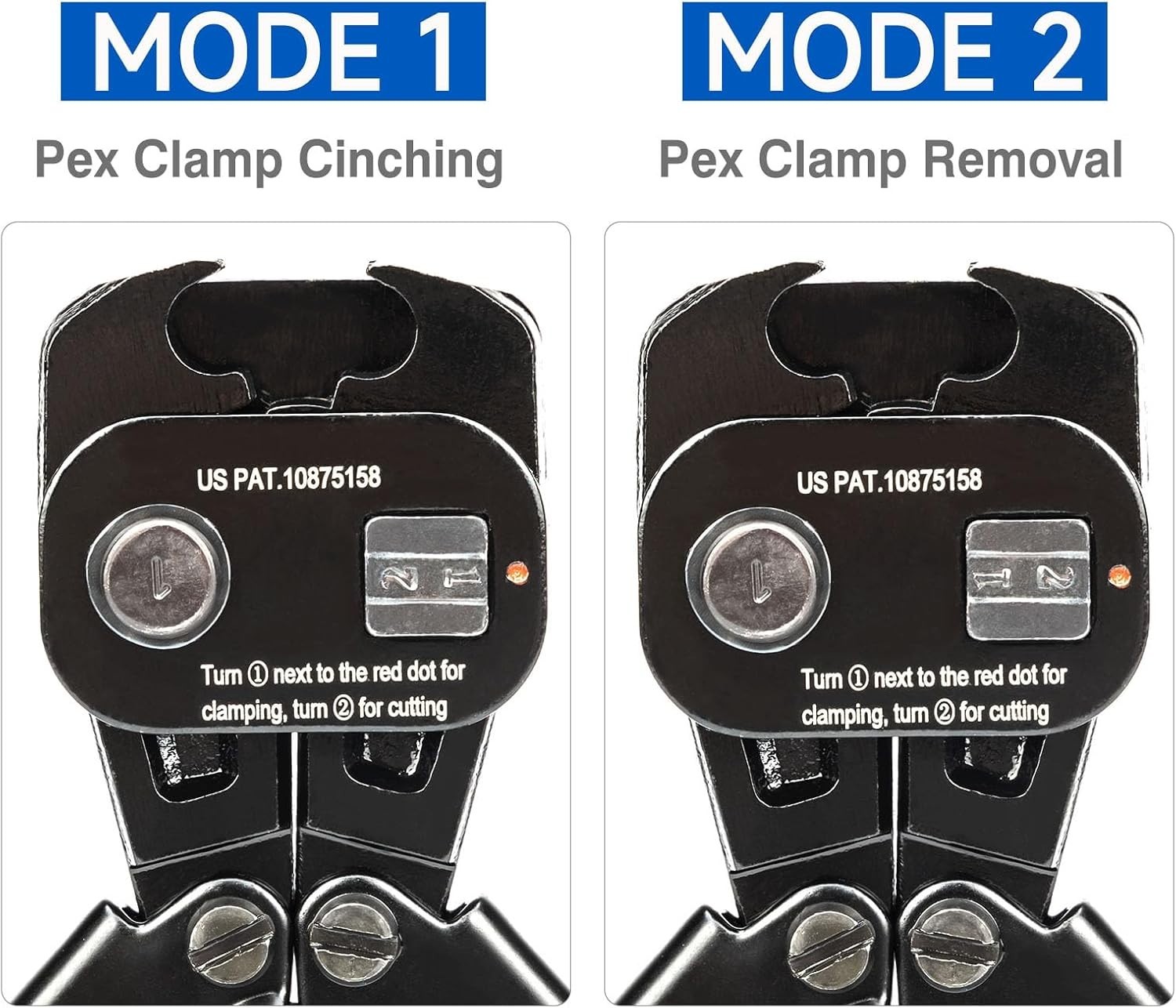 33-Piece PEX Clamp Tool Kit with Ergonomic Cinch & Removal Functions
