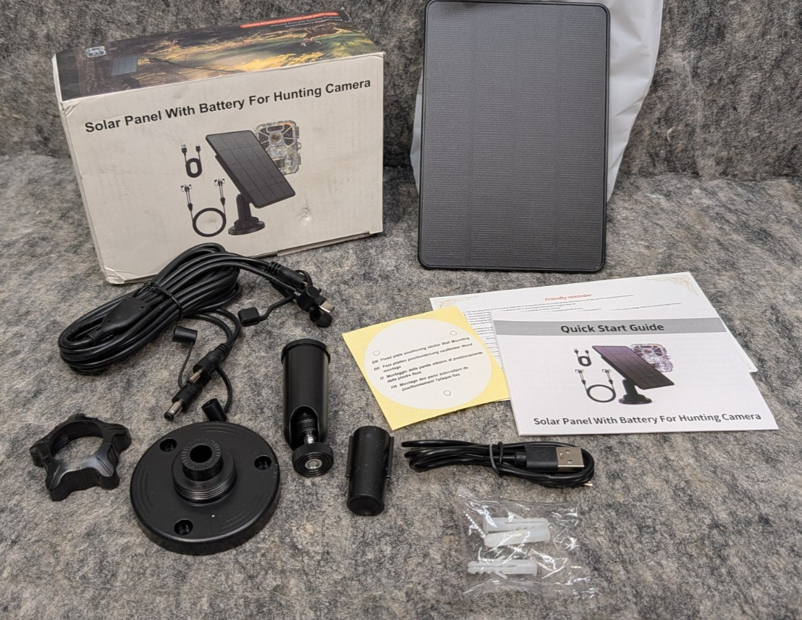 Solar Panel with Battery for Hunting Camera IP66 Waterproof 6V And 12V 🔥New🔥
