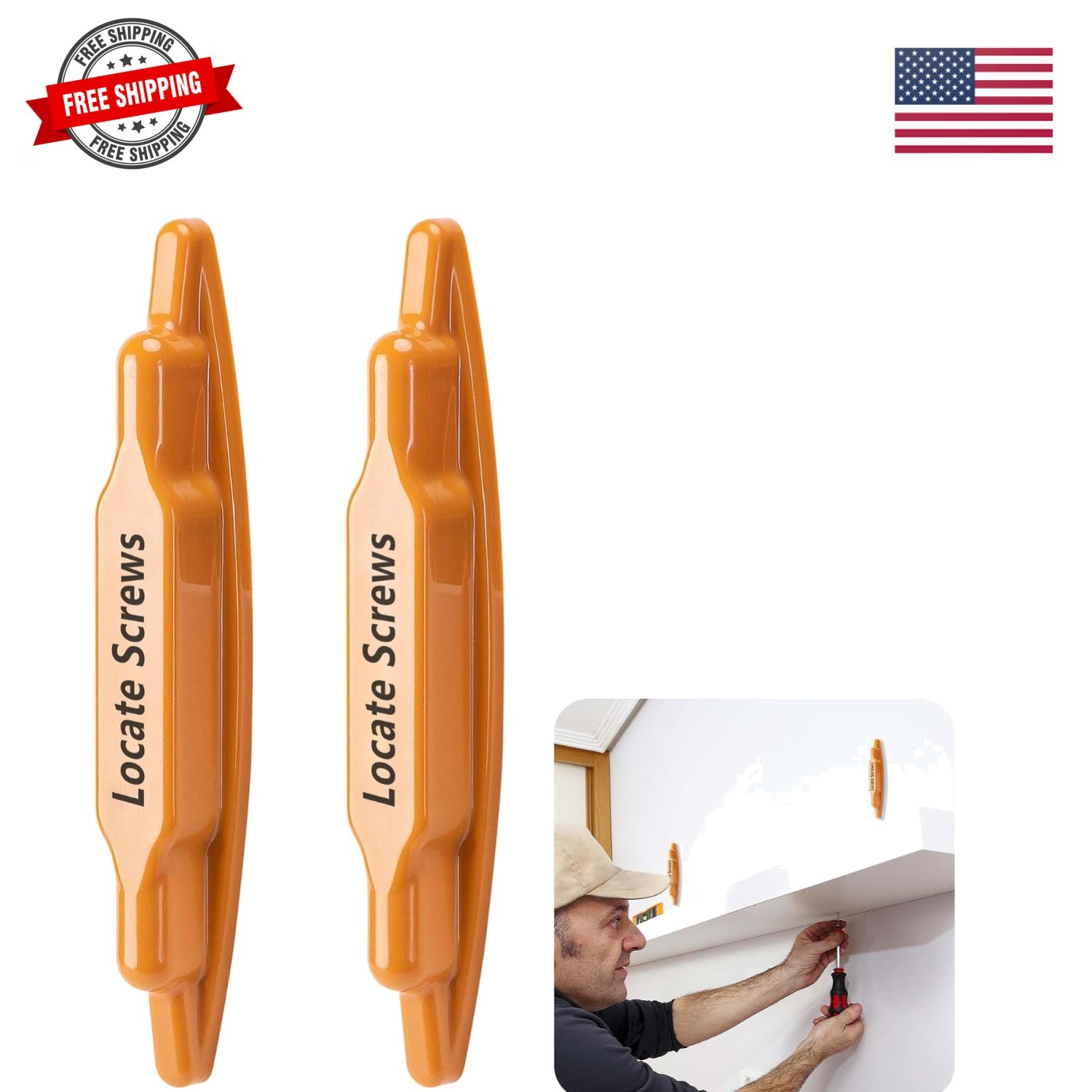 2 Pcs Stud Finder Magnet, Powerful Magnetic Stud Detector, Compact Wall Metal...
