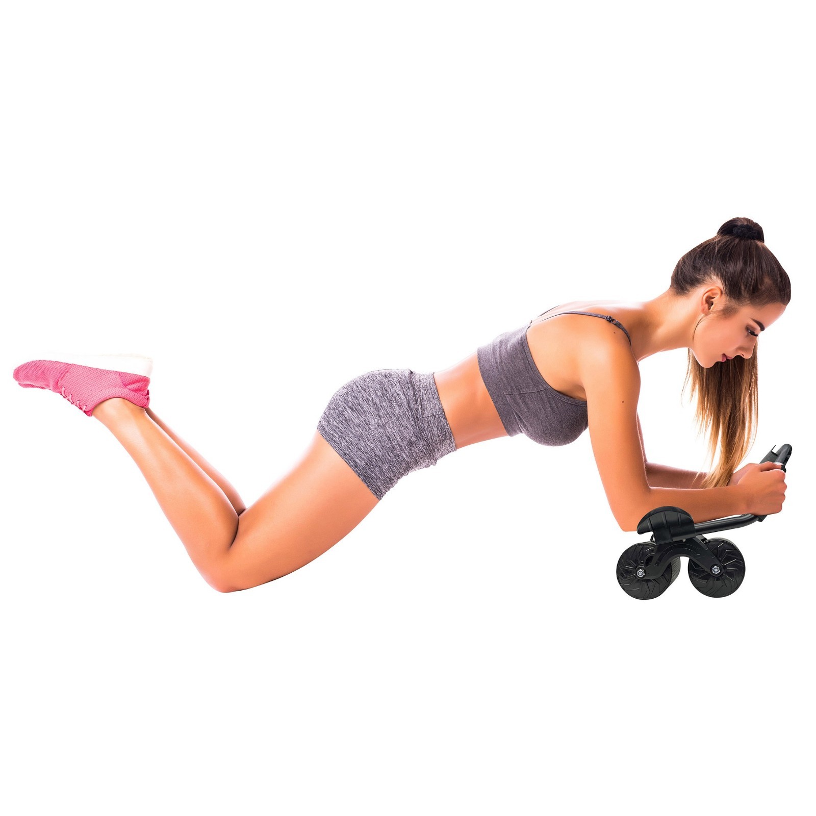 Athletic Works Plank Abdominal Roller Wheel. Core Strength, Abdominal Trainer, B