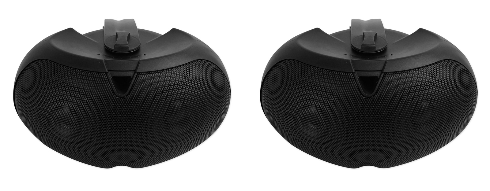 2 Rockville D4-8 Black Dual 4" Swivel Indoor/Outdoor Patio Speakers 4 Restaurant
