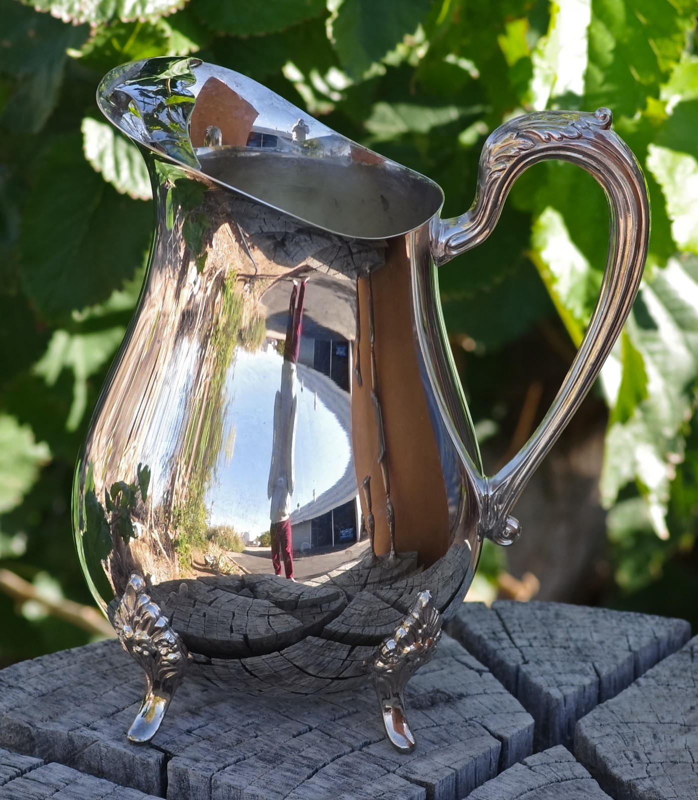 VINTAGE Friedman Silver Co. Pilgrim P530 Silver Plate Pitcher Made in USA 1950's