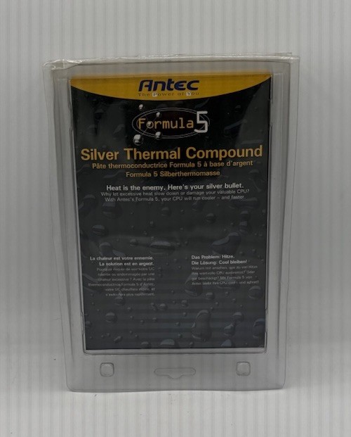Antec 2004 Formula 5 Silver Thermal Compound Lowers CPU Core Temperature Sealed