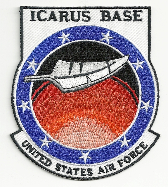 Stargate Universe TV Series ICARUS Base Logo Embroidered Shoulder Patch 4.25"