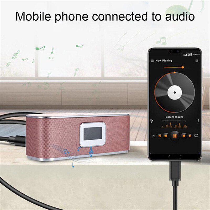 2 PCS For IPhone 15 Pro Max 15 Plus 8 Pin to 3.5mm AUX Audio Car Adapter Cord