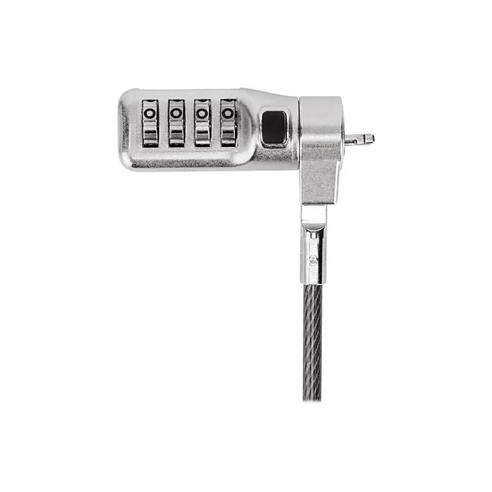 Targus DEFCON Compact Serialized Combo Cable Lock, Black (ASP71GLX-S/25S)