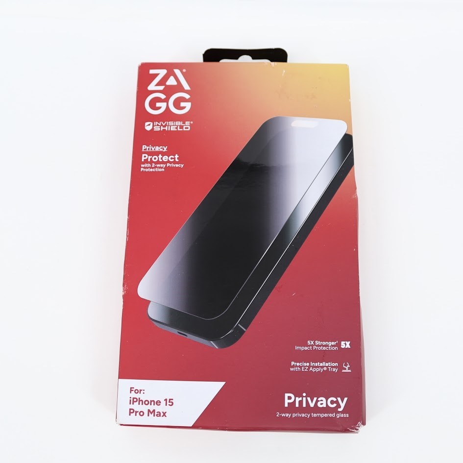 ZAGG Invisible Shield 2-Way Privacy Screen Protector For Apple iPhone 15 Pro Max
