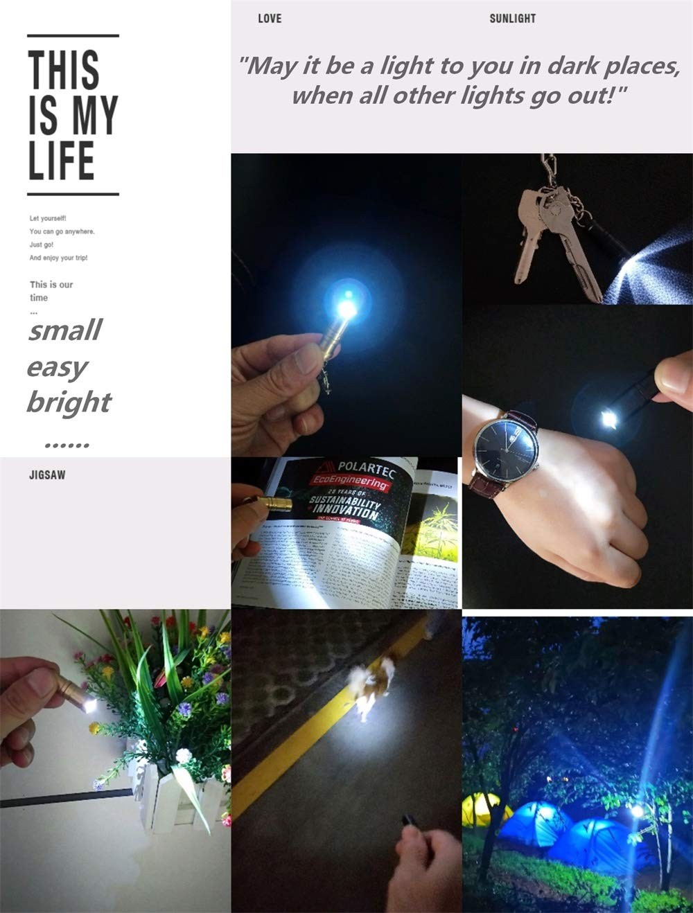 Nitefox e1 Smallest Keychain Flashlight Micro Tiny Mini Keychain Light Long-L...