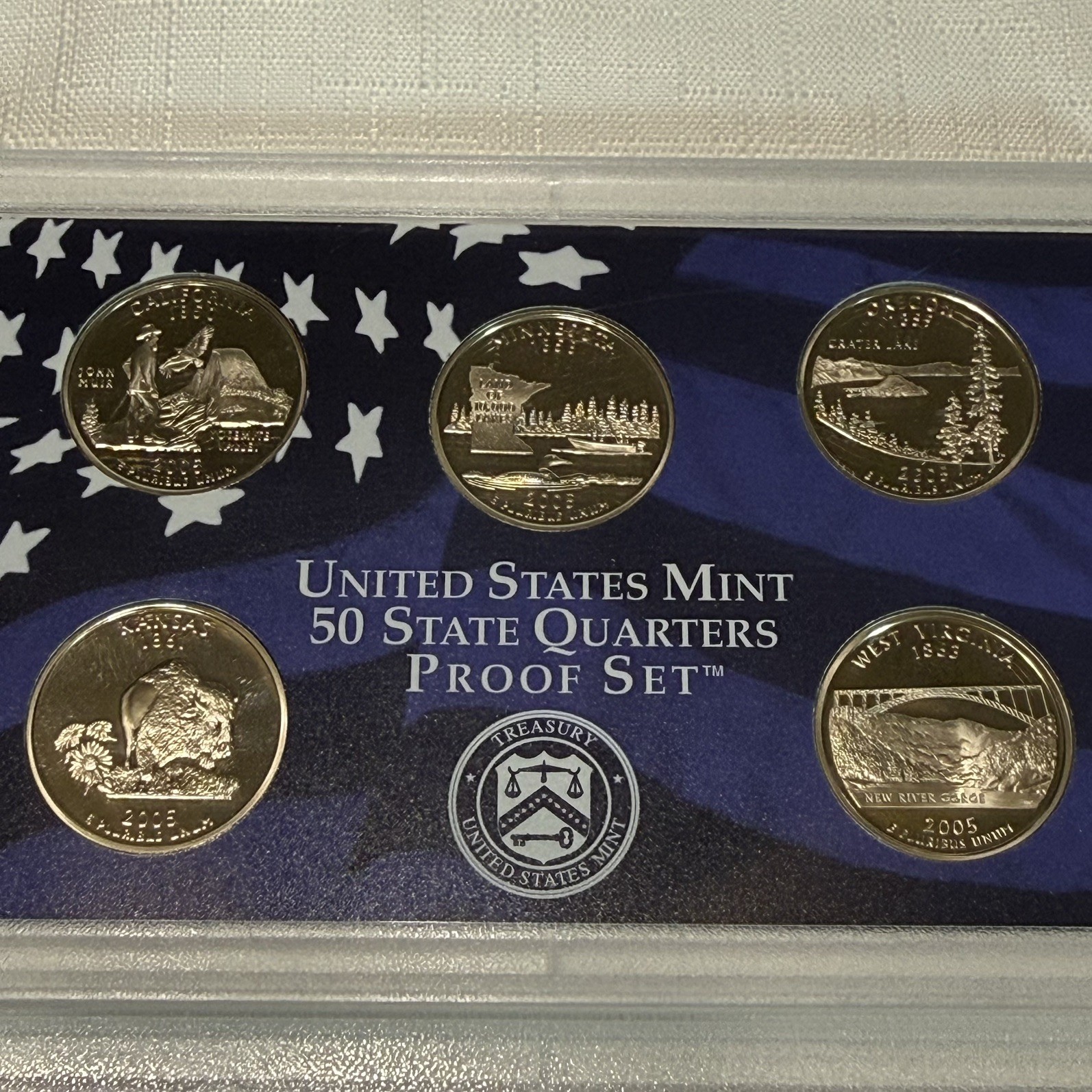 2005 Clad US Mint 10 COIN PROOF SET with COA Original Packaging COMPLETE