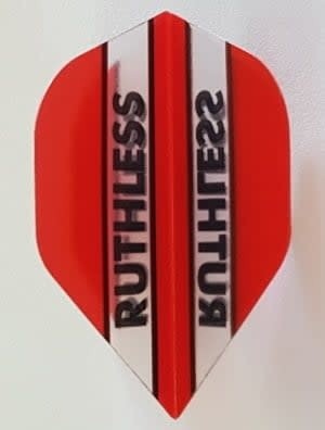 Ruthless Red Standard Dart Flights - 5 Sets