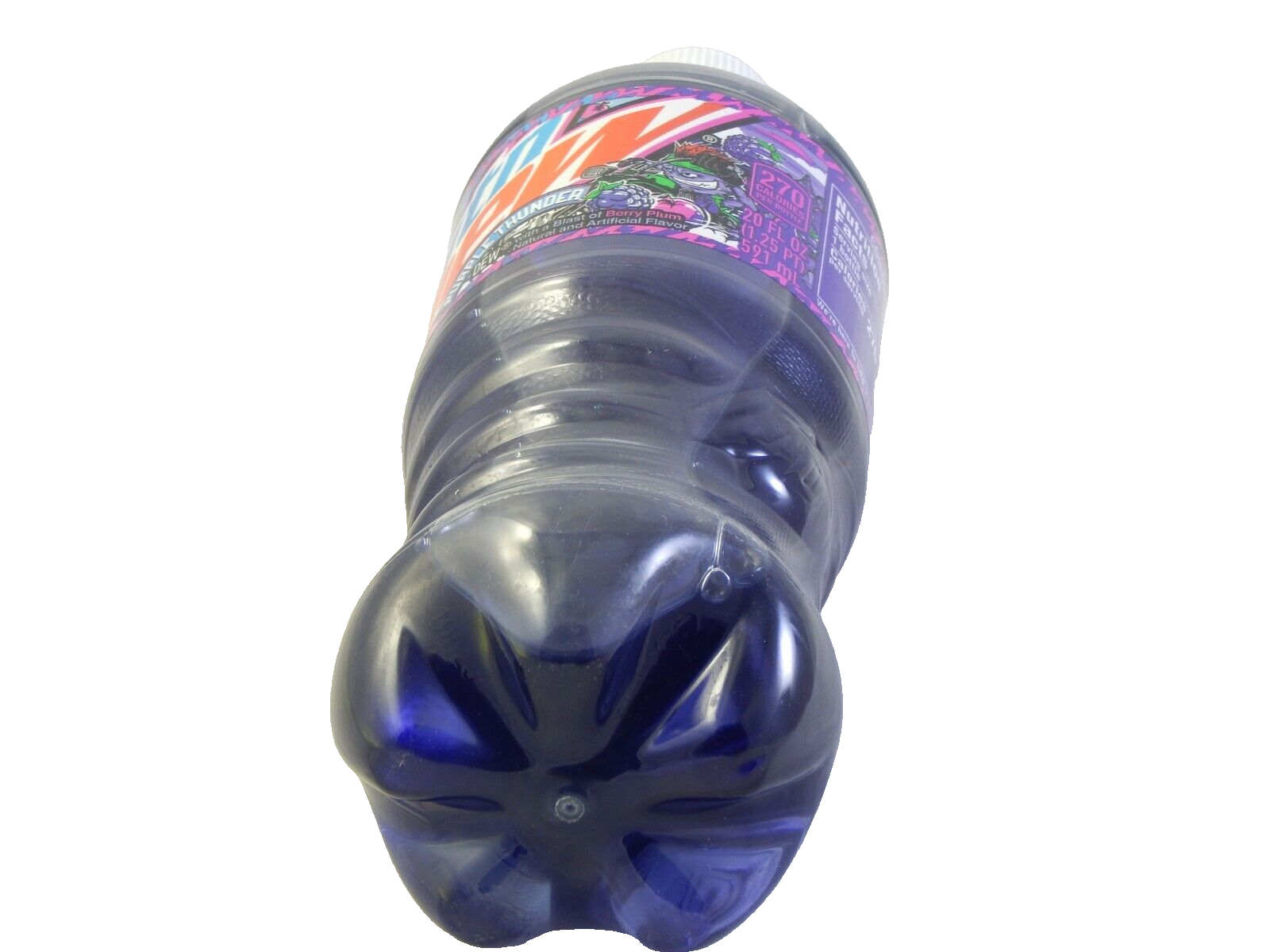 Mountain Dew Purple Thunder Label Error Full 20 Oz MTN