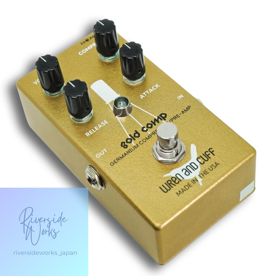 Wren and Cuff Gold Comp Compressor Guitar Effects Pedal